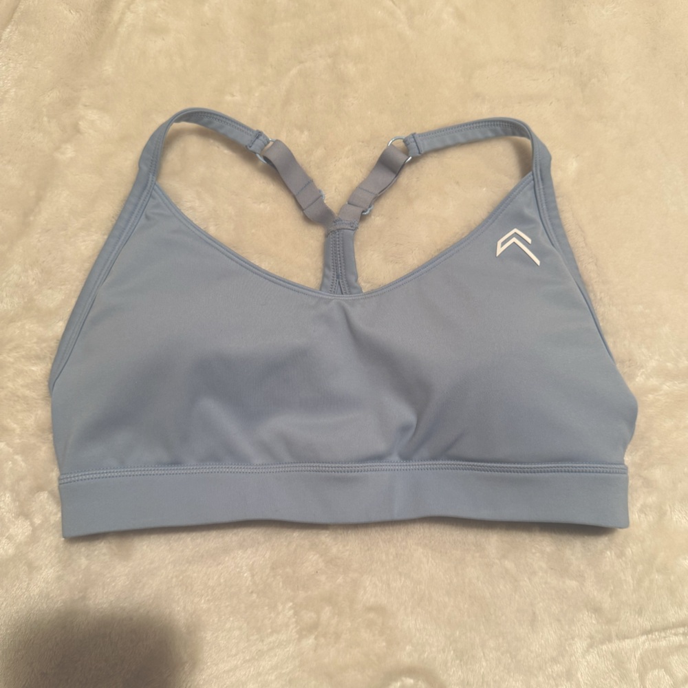 Oner Active Dusty Blue Adjustable Racerback Sports Bra